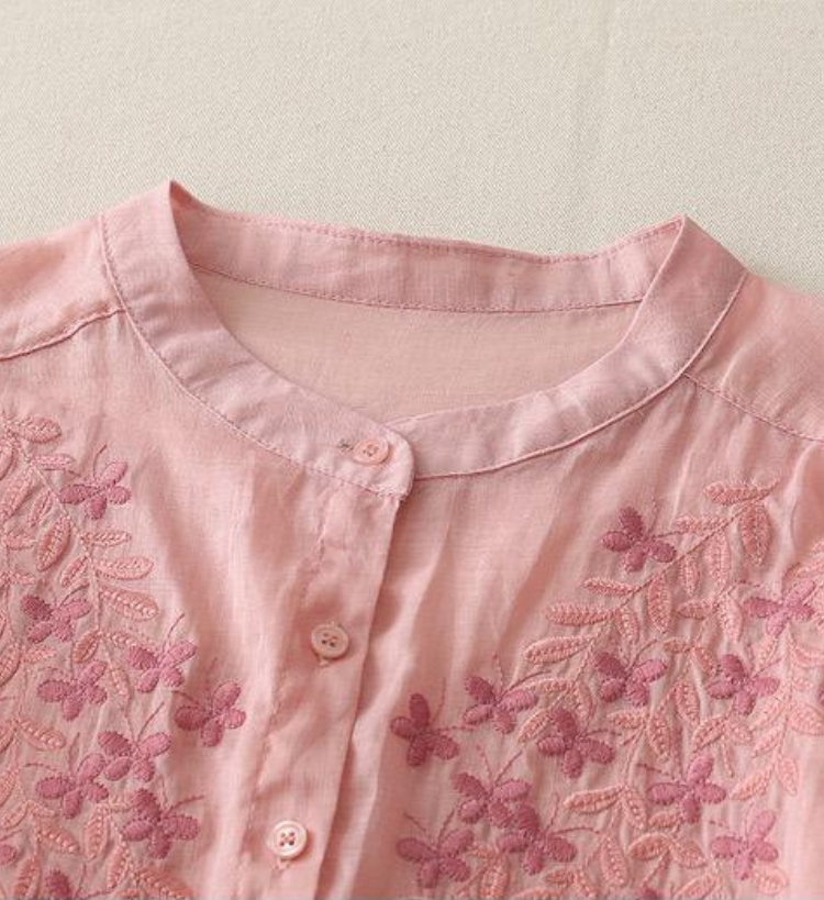 Pure Cotton Embroidered Comfortable Shirt