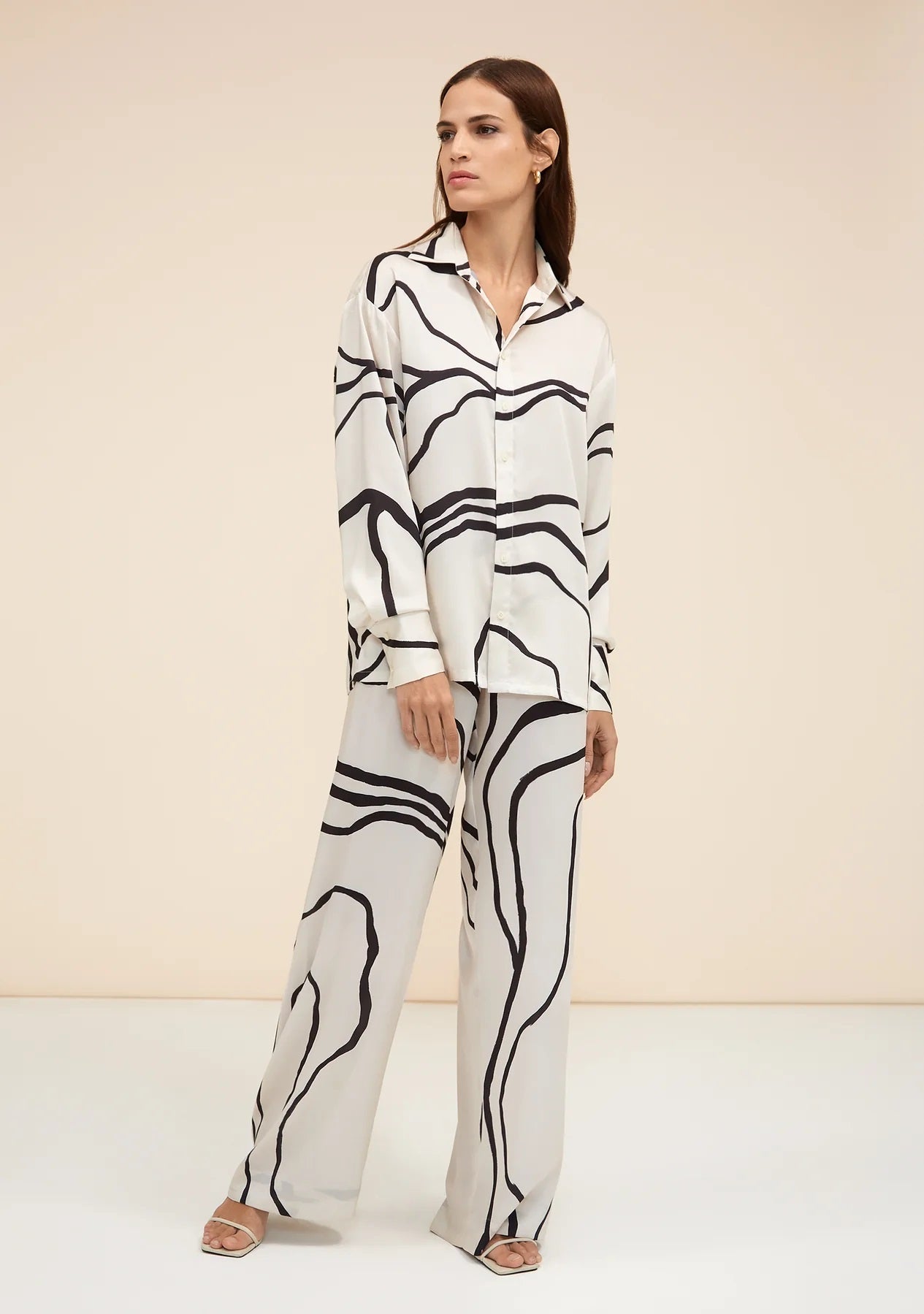 Premium Organza Silk Co-ord Set for Women – Ethnic Print, Lightweight & Stylish