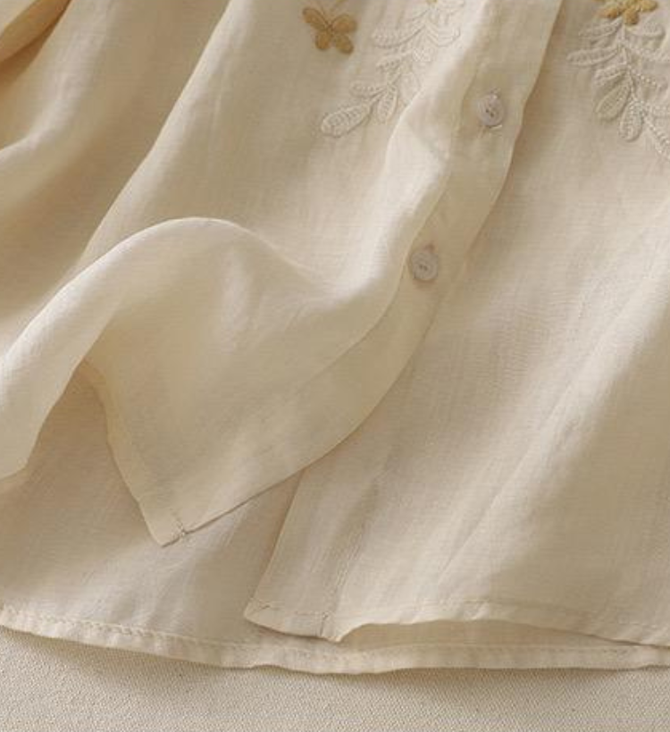 Pure Cotton Embroidered Comfortable Shirt