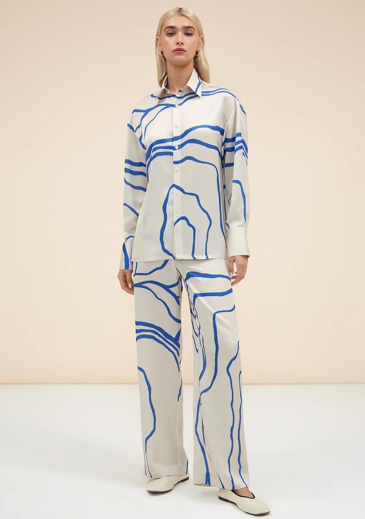 Premium Organza Silk Co-ord Set for Women – Ethnic Print, Lightweight & Stylish