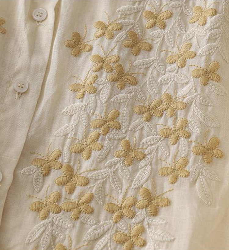 Pure Cotton Embroidered Comfortable Shirt