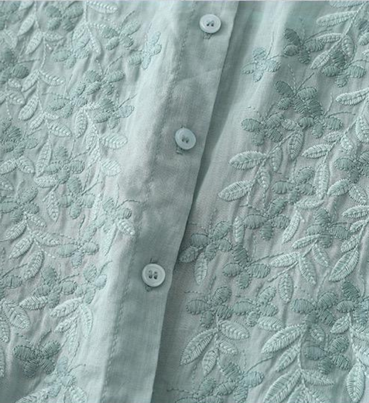 Pure Cotton Embroidered Comfortable Shirt
