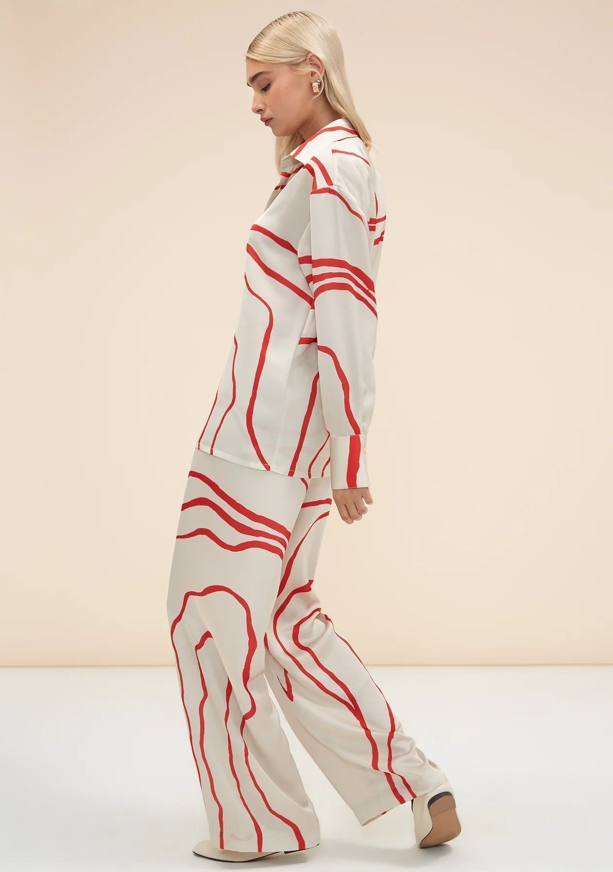 Premium Organza Silk Co-ord Set for Women – Ethnic Print, Lightweight & Stylish