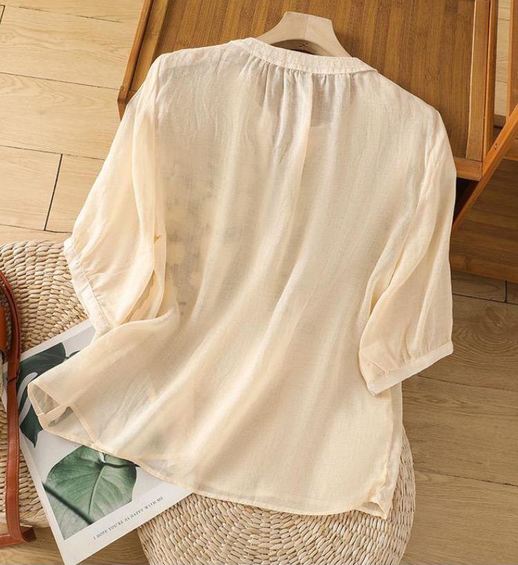 Pure Cotton Embroidered Casual Wear Top