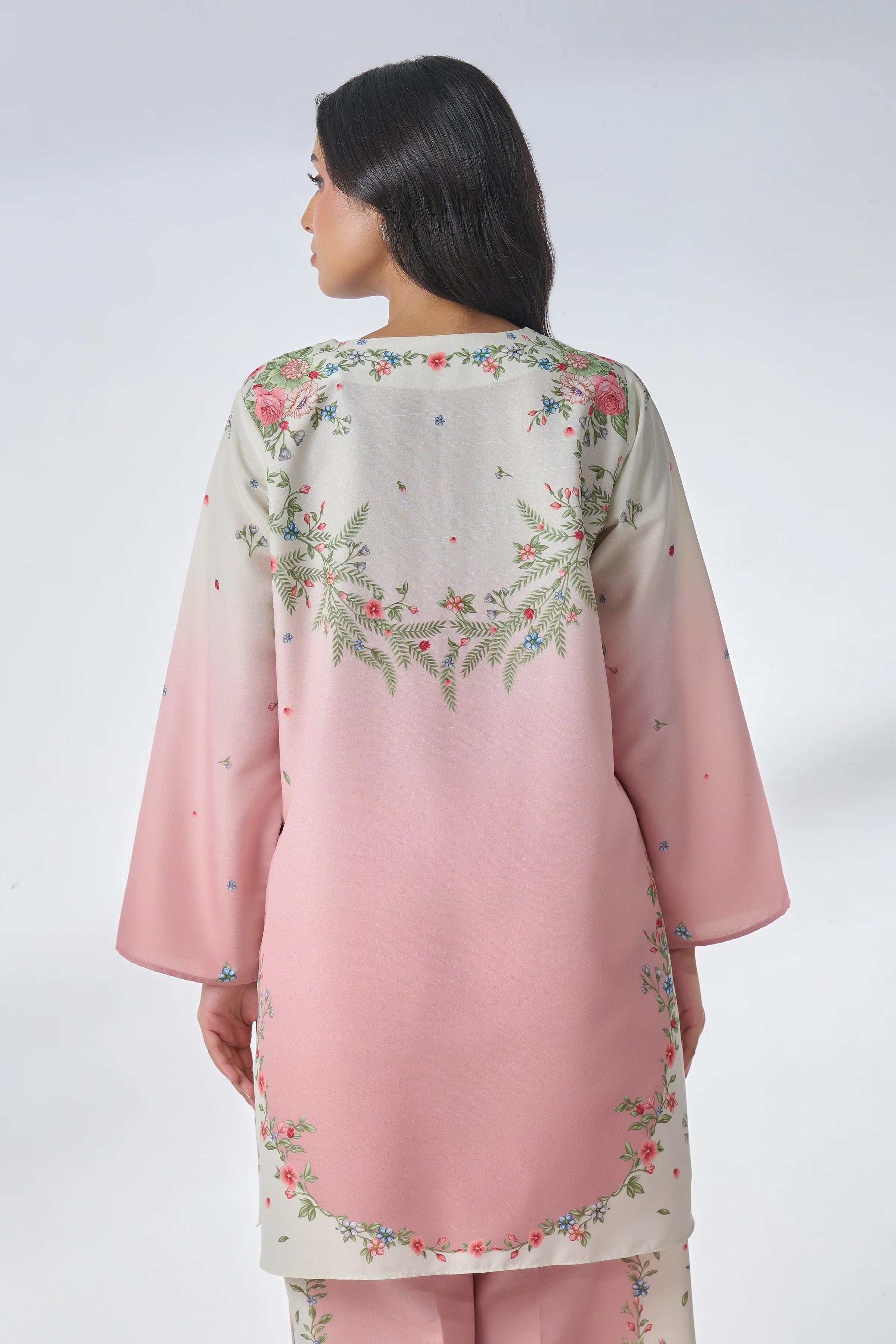 Blush Bloom Floral Printed Two-Piece Set co-ord seat