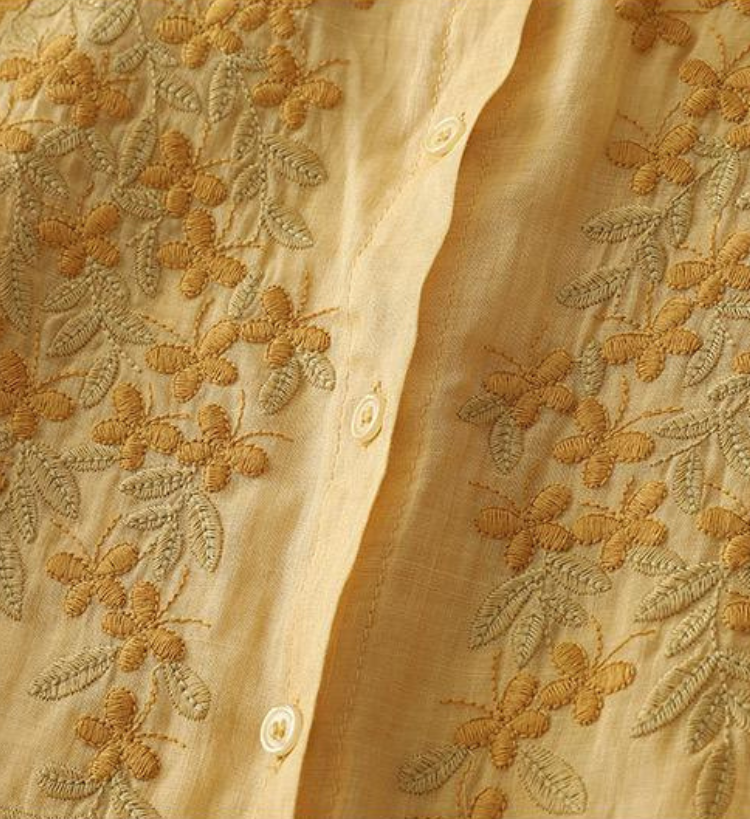 Pure Cotton Embroidered Comfortable Shirt