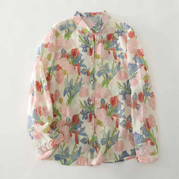 100% Pure Cotton Digital Printed Full Sleeve Casual Shirt
