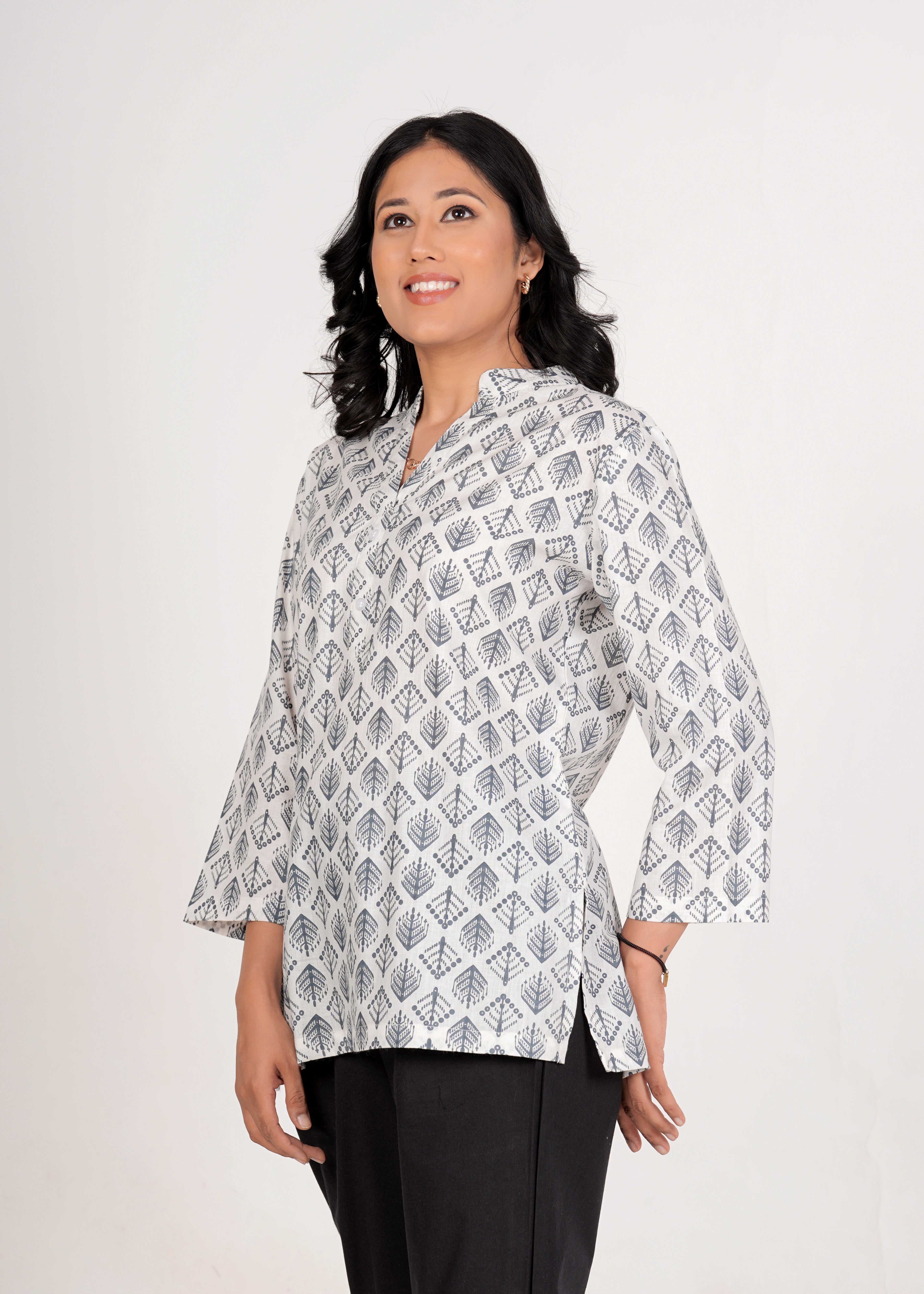 Mercury Short Straight Cotton Kurta