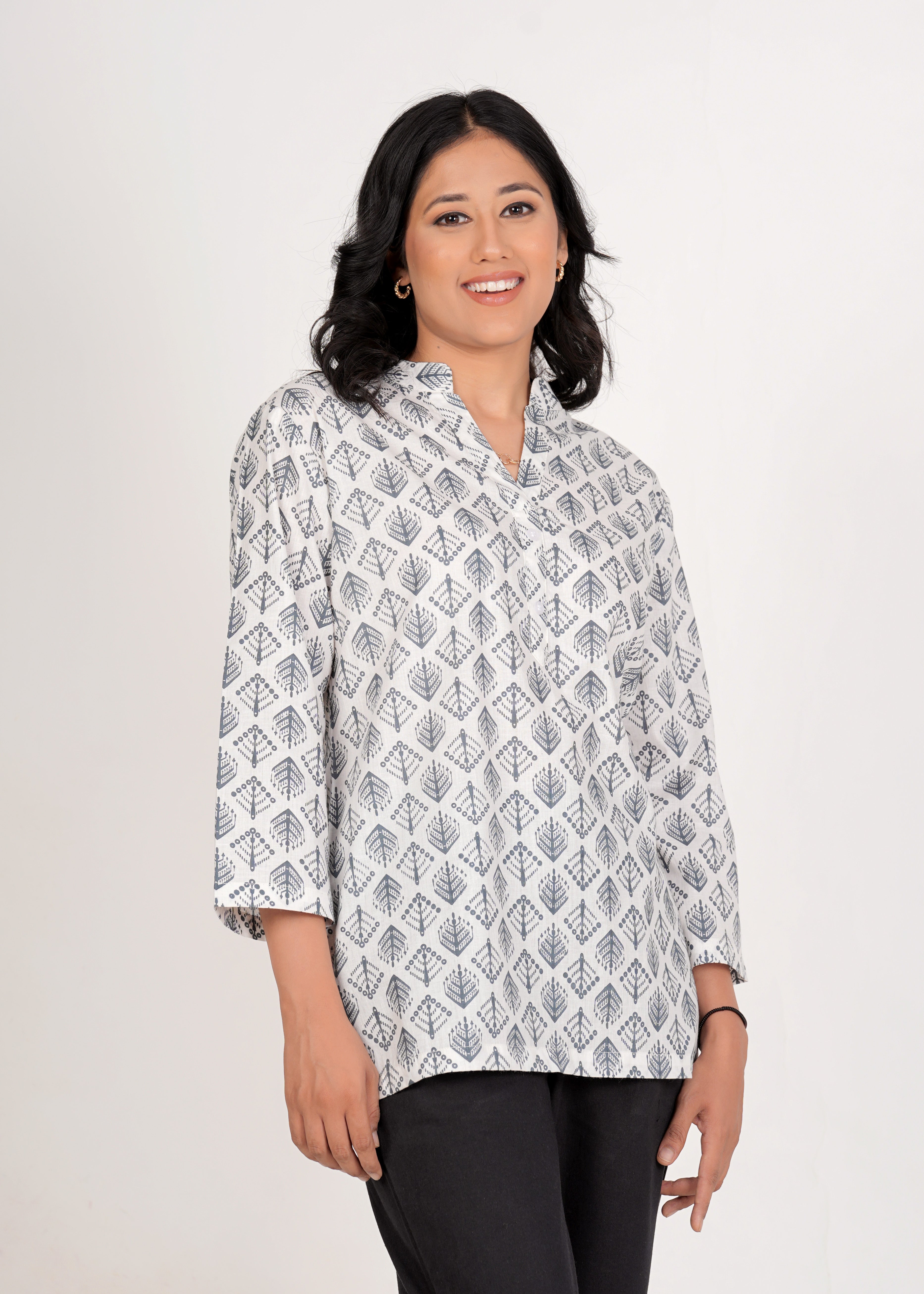 Mercury Short Straight Cotton Kurta