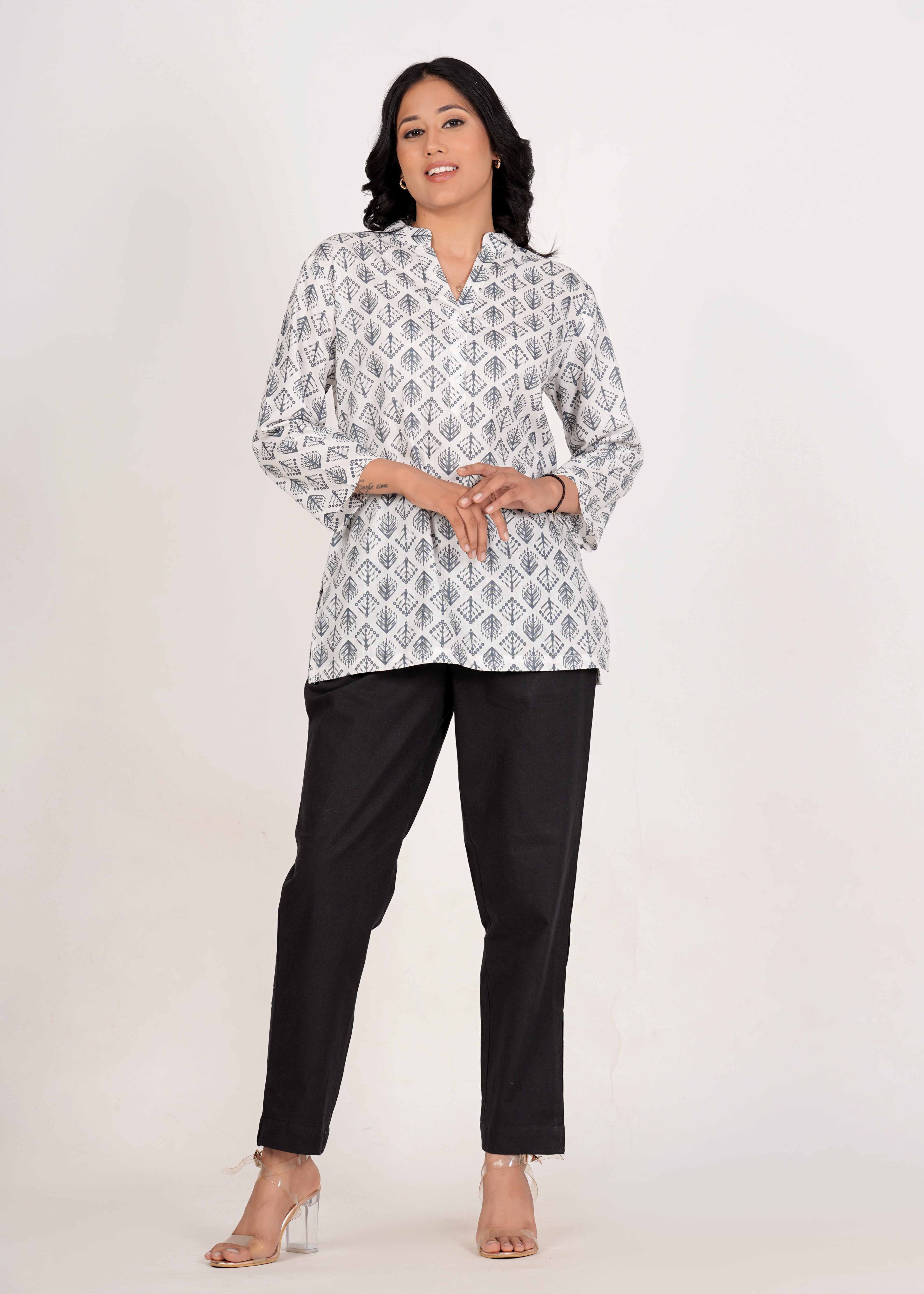 Mercury Short Straight Cotton Kurta
