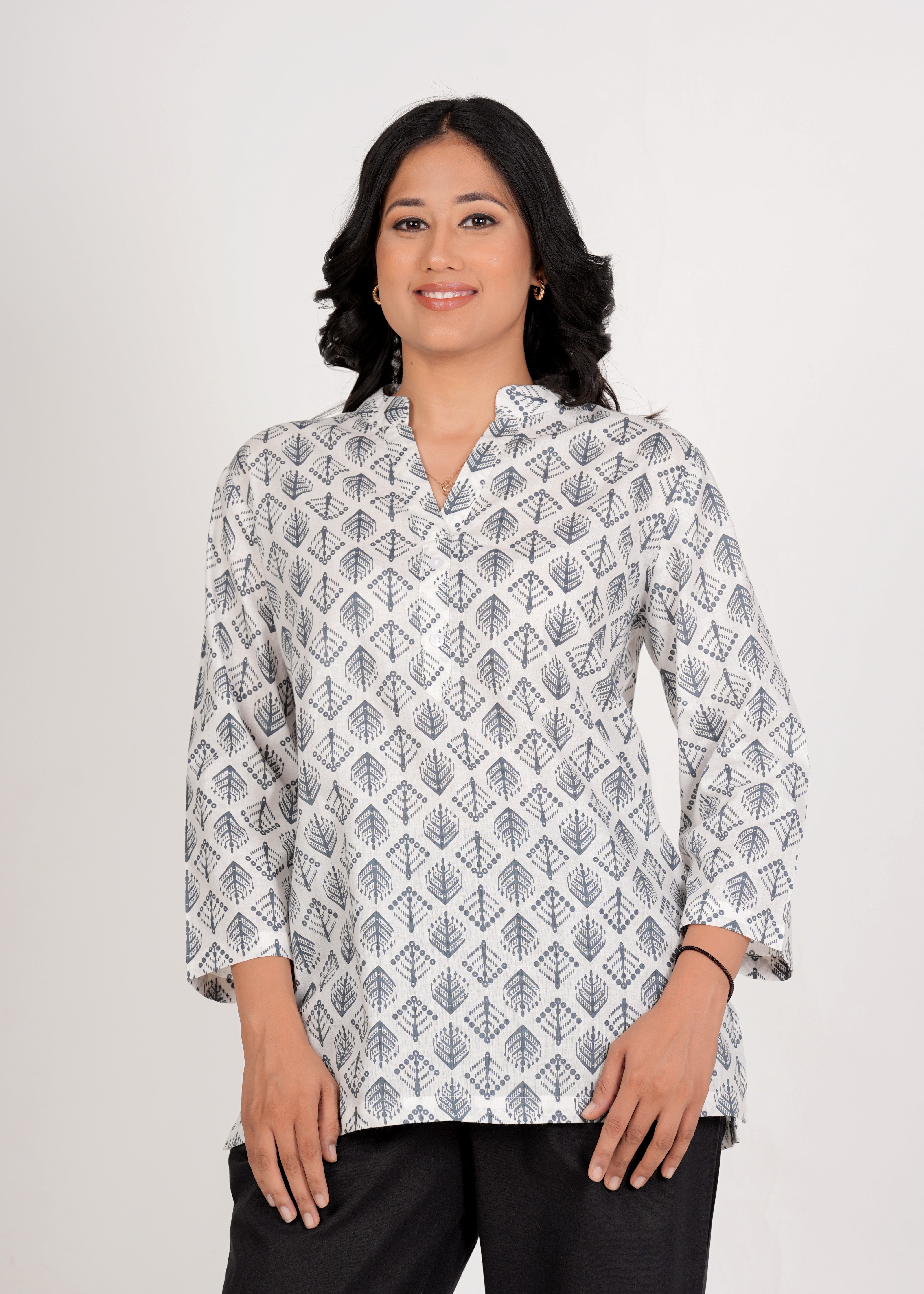 Mercury Short Straight Cotton Kurta
