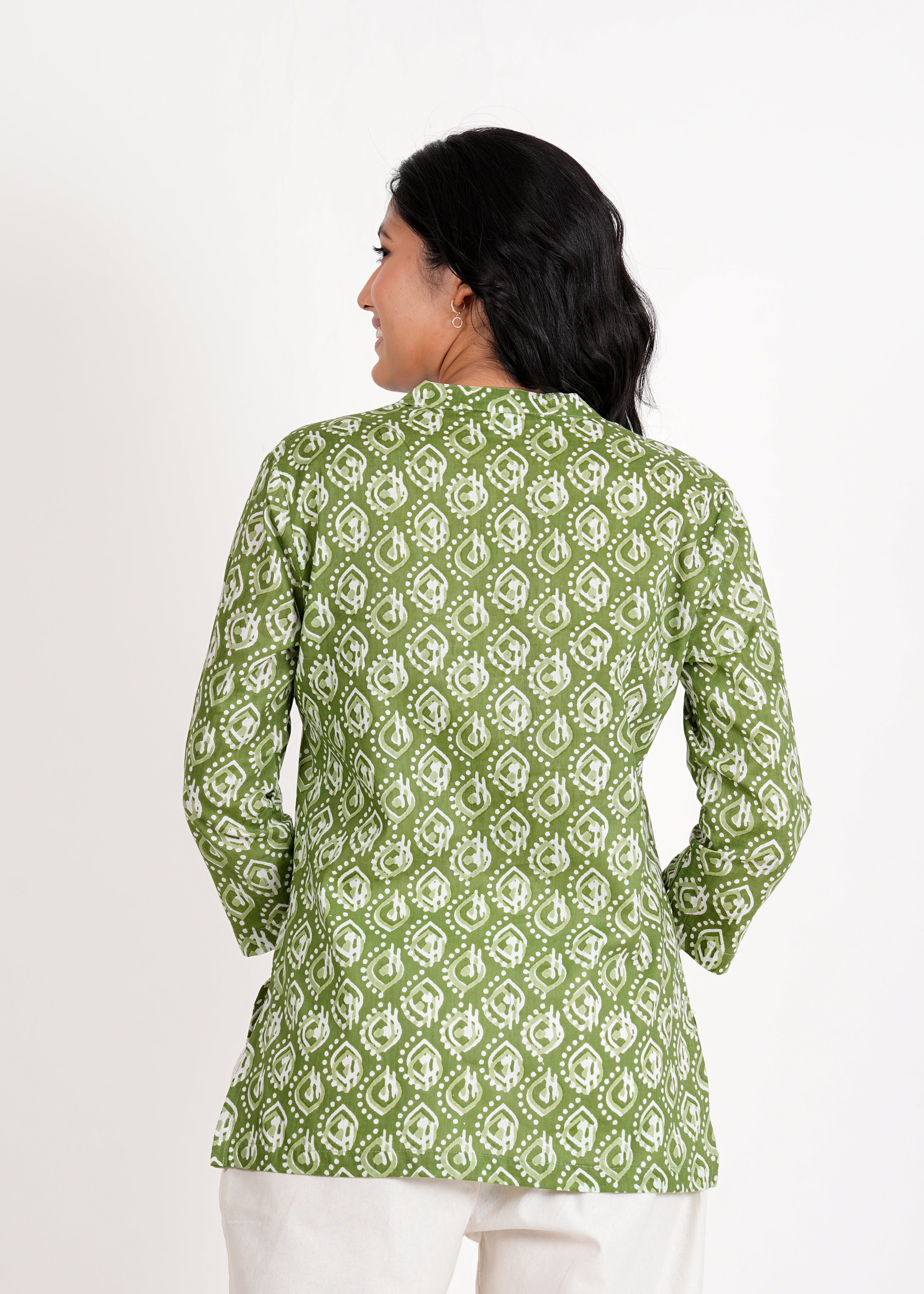 Chelsea Cucumber Short Straight Cotton Kurta