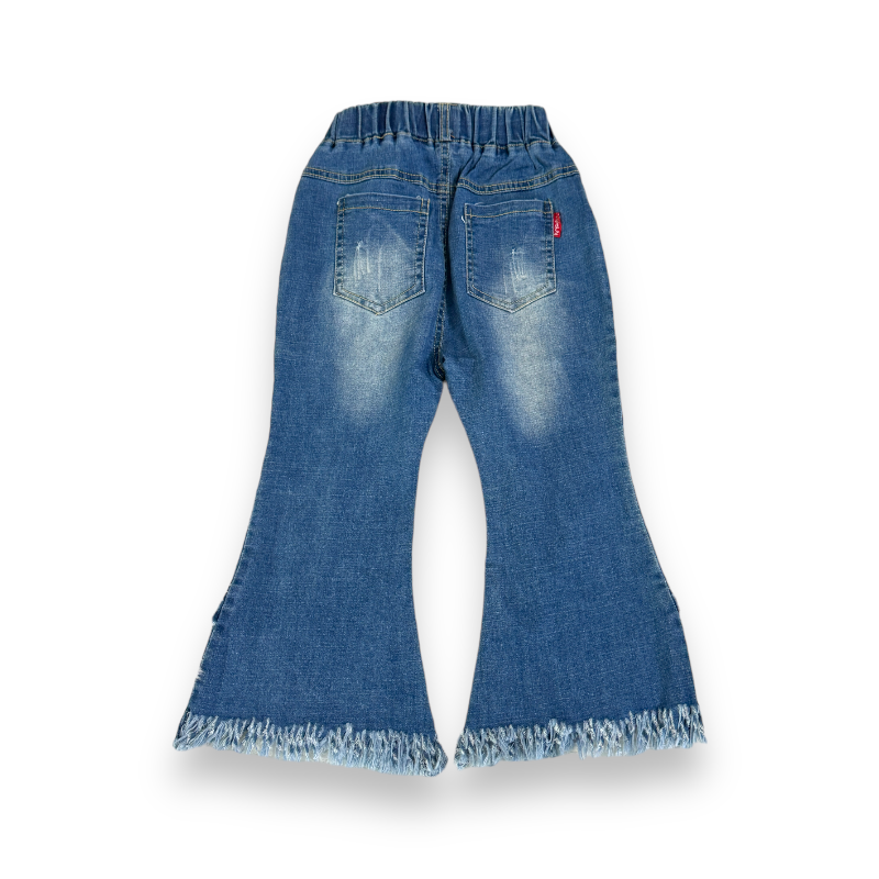 Girls Stylish Jeans With Scarf
