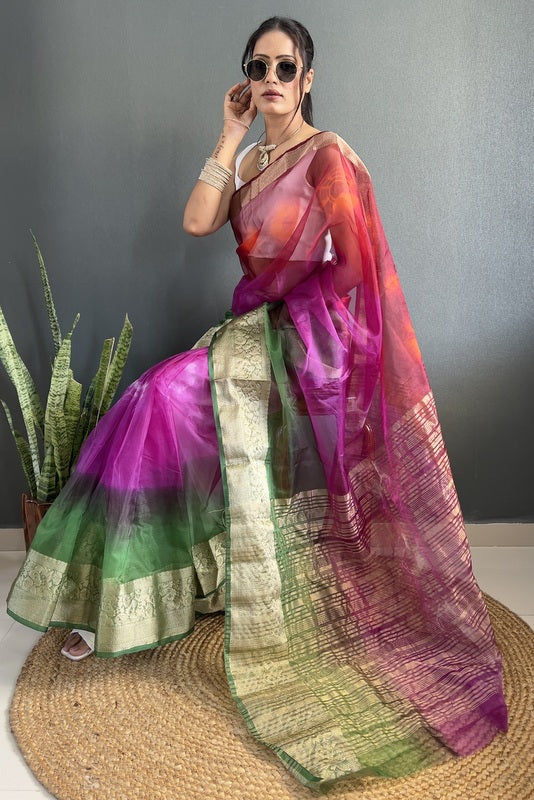 Organza Saree
