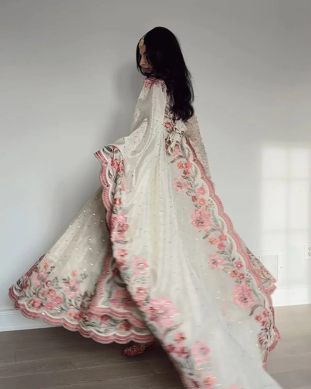 Aarushi Heavy Silk White Gown