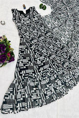 Georgette Gown Saree