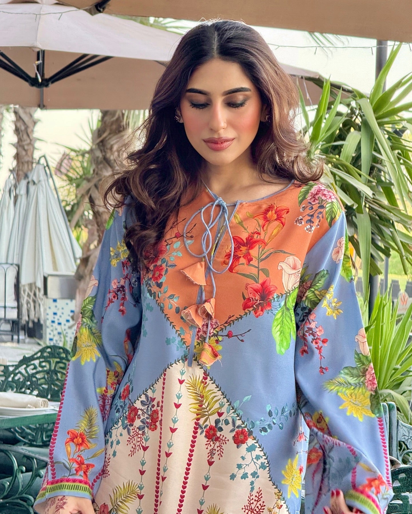 Sky Line Printed BSY Crepe Kurta Set for Women – Elegant, Breezy & Comfortable