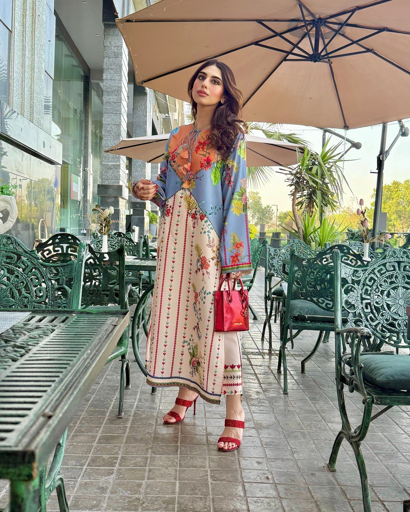 Sky Line Printed BSY Crepe Kurta Set for Women – Elegant, Breezy & Comfortable