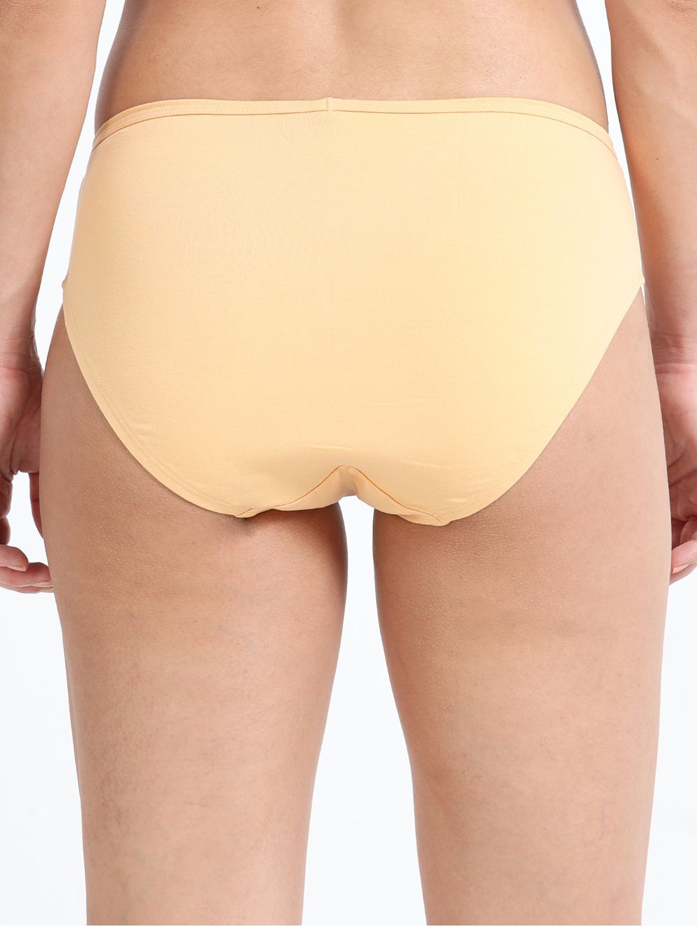 Apricot cream and Vineyard green  Organic Cotton Hipster Panty for Women - Pack of 2