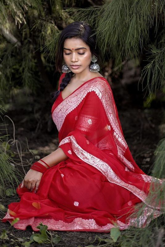 Lichi Silk Saree