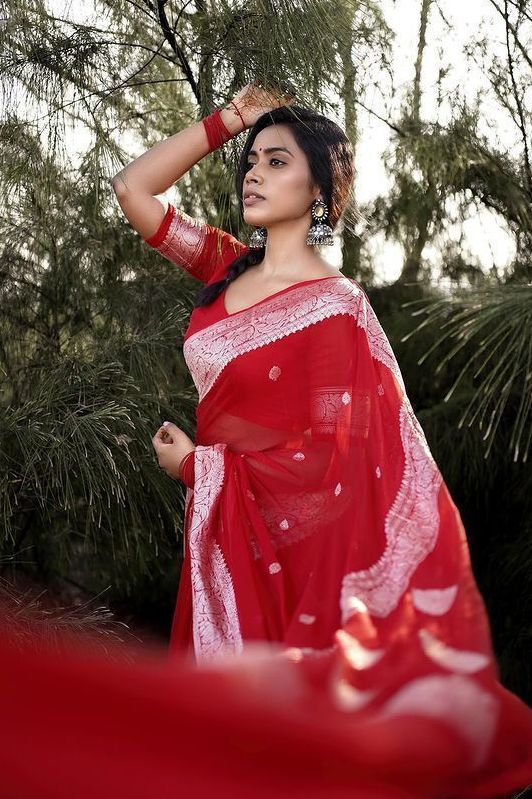 Lichi Silk Saree