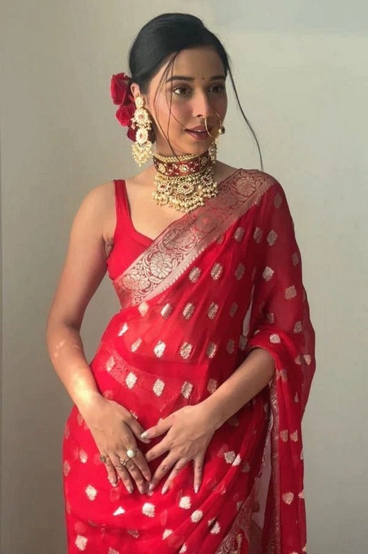 Lichi Silk Ready To Wear saree