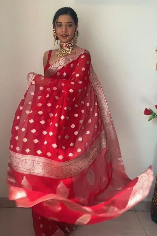 Lichi Silk Ready To Wear saree