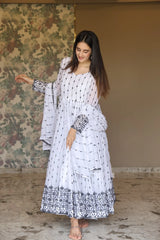 Elegant Georgette Embroidered Kurta Set