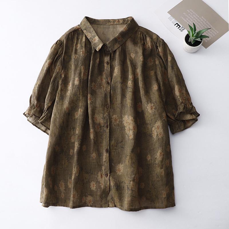 Pure Cotton Digital Printed Women Shirt