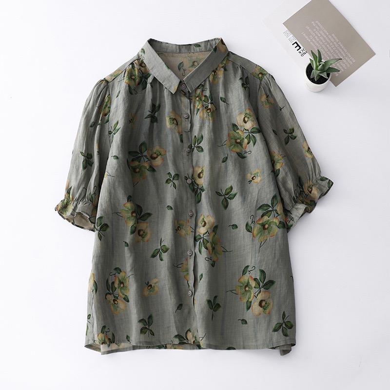 Pure Cotton Digital Printed Women Shirt