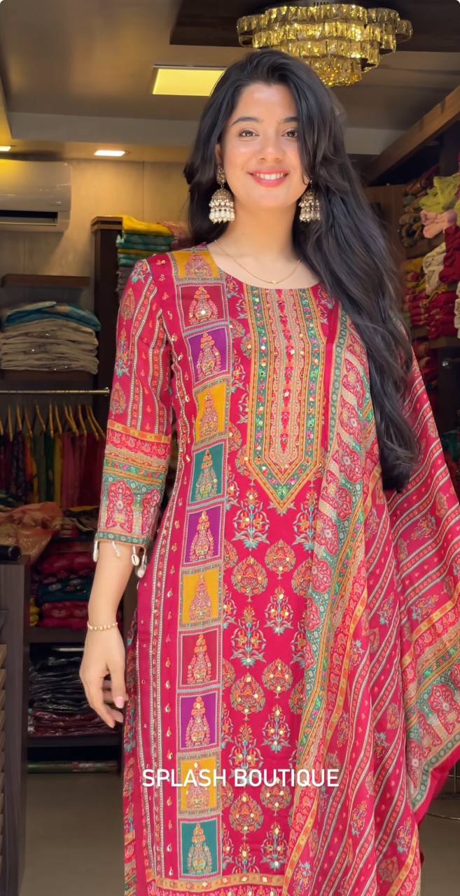 Jaipuri Print Cotton Suit Set for Women – Festive Ready Ethnic Wear