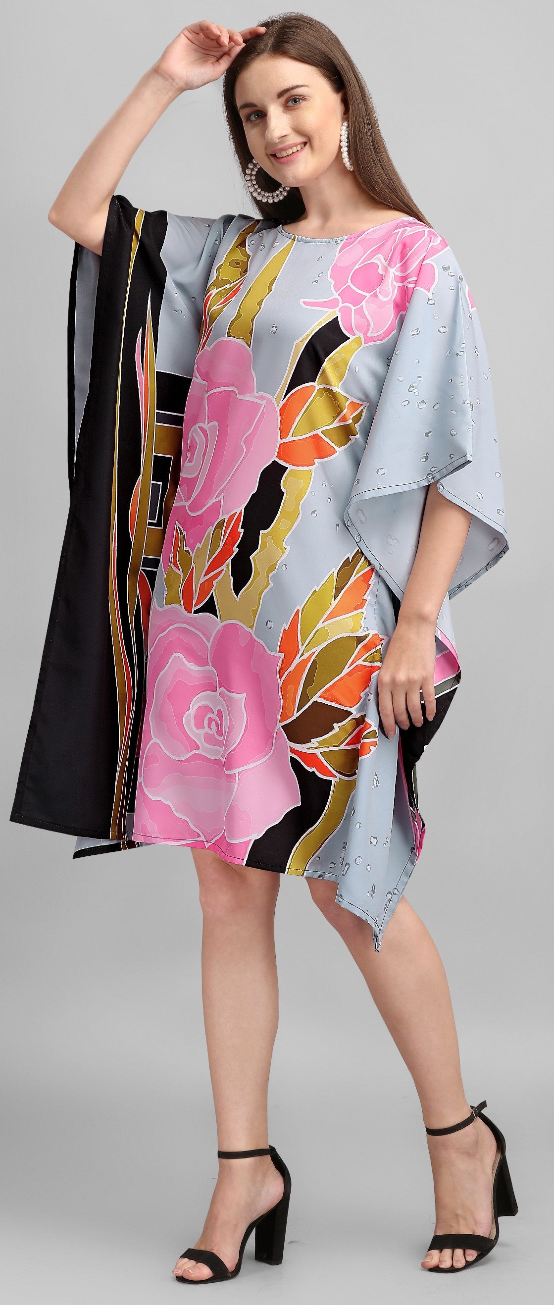 Rose Garden Monsoon Kaftan Dress