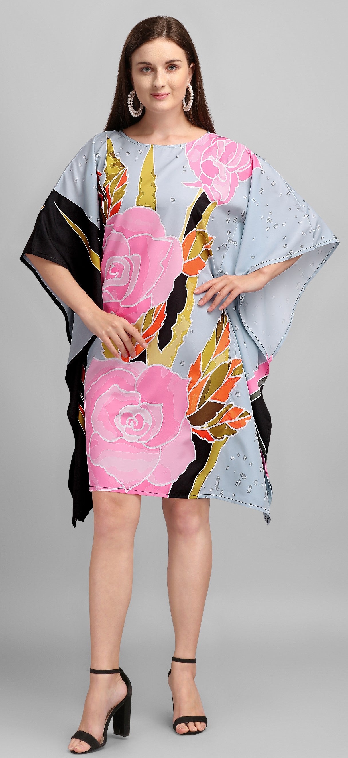 Rose Garden Monsoon Kaftan Dress