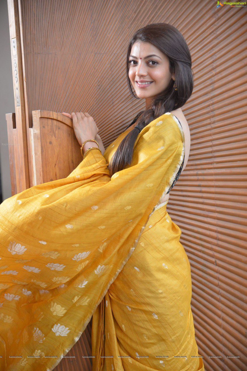 Beautiful Yellow Mangalagiri Linen Silk Saree