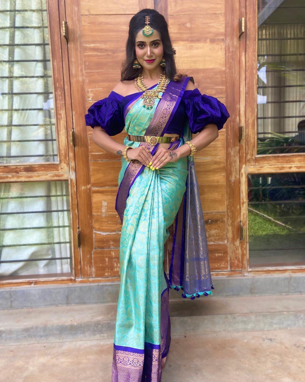 Banarasi Soft Silk Fabric With Kadwa Technique Saree