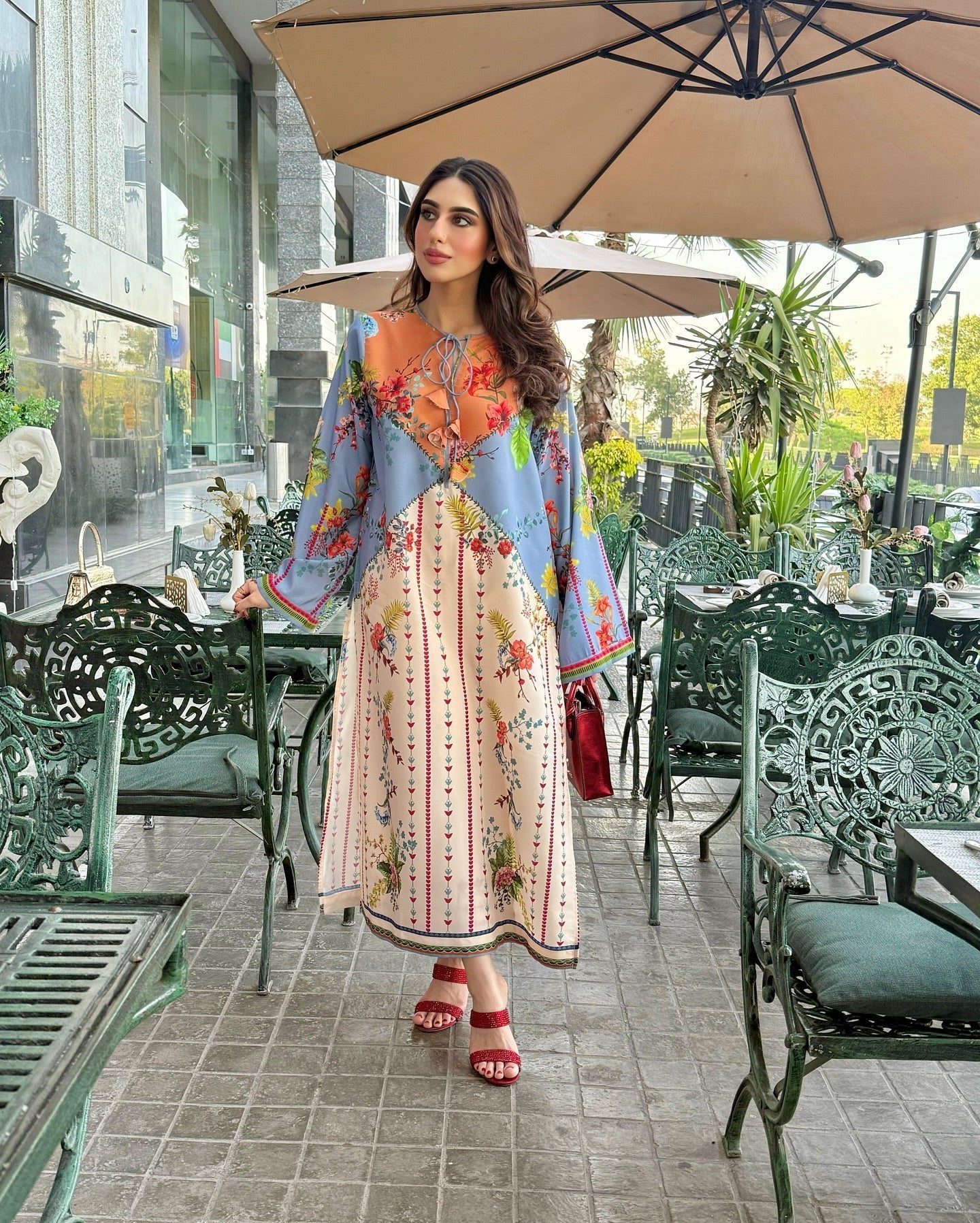Sky Line Printed BSY Crepe Kurta Set for Women – Elegant, Breezy & Comfortable