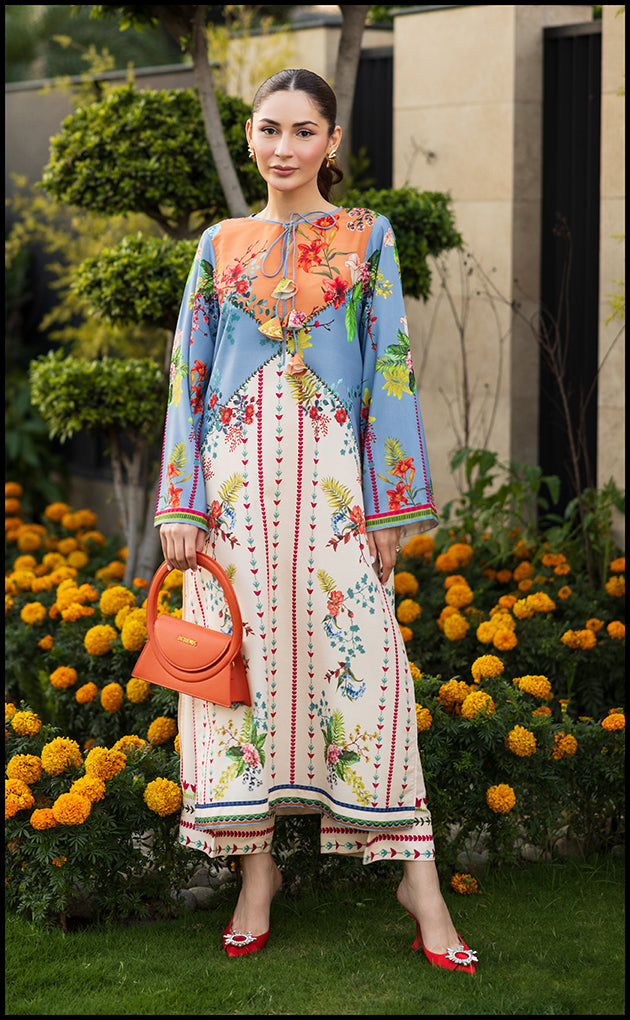 Sky Line Printed BSY Crepe Kurta Set for Women – Elegant, Breezy & Comfortable